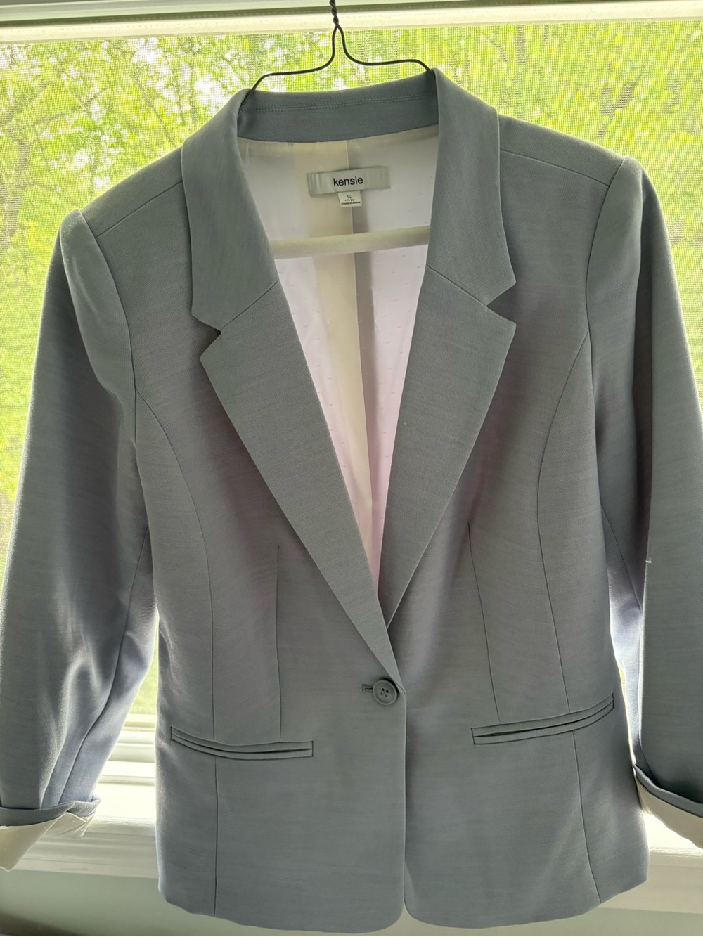 Kensie Light Blue Tailored Women's Blazer